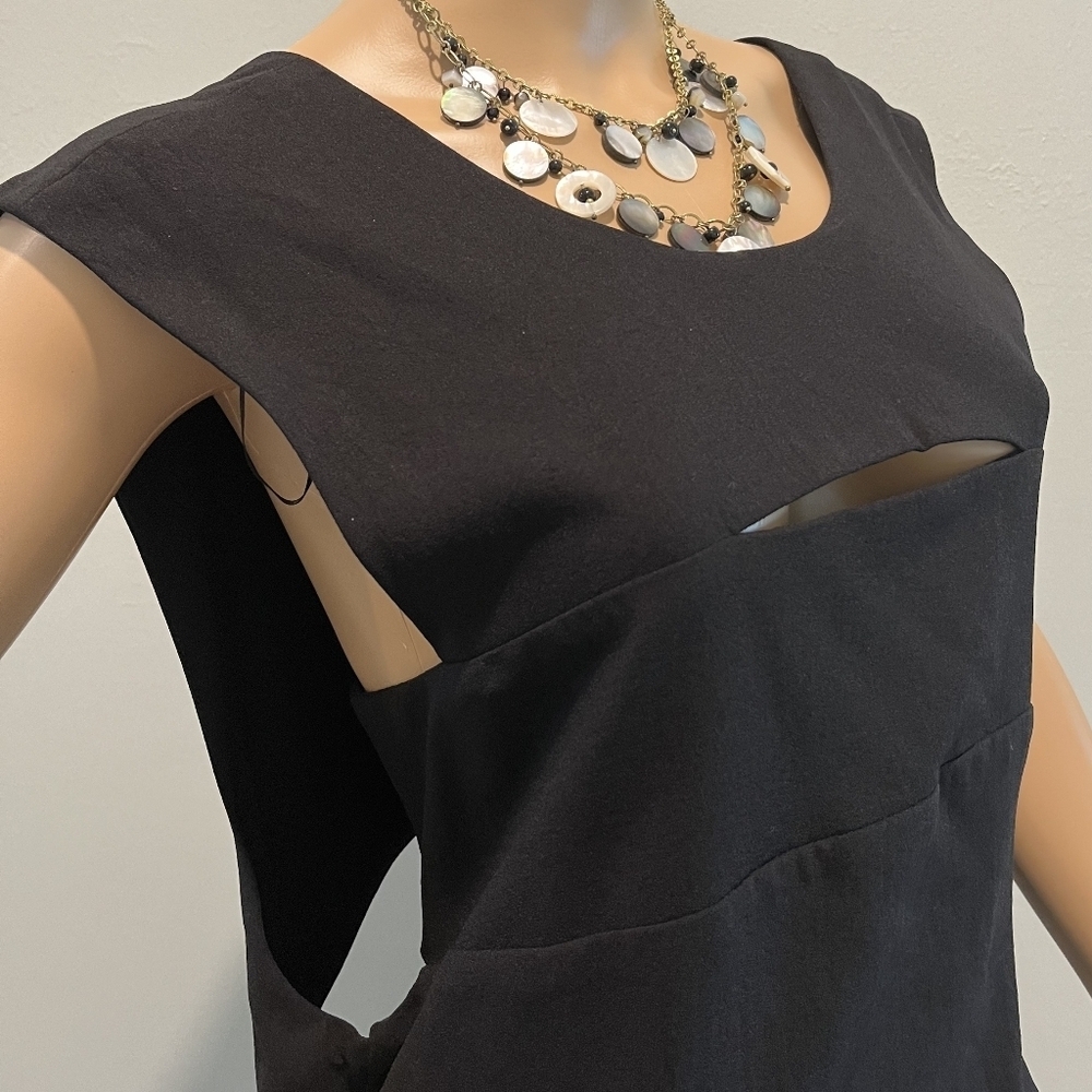 Cute & Sexy IRO Calley Key Hole Black Dress Size 42EU/10US New With Tags - Picture 8 of 16